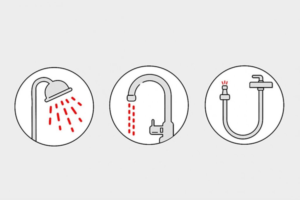 تمیز کردن سرشیرها و شیلنگهای آب